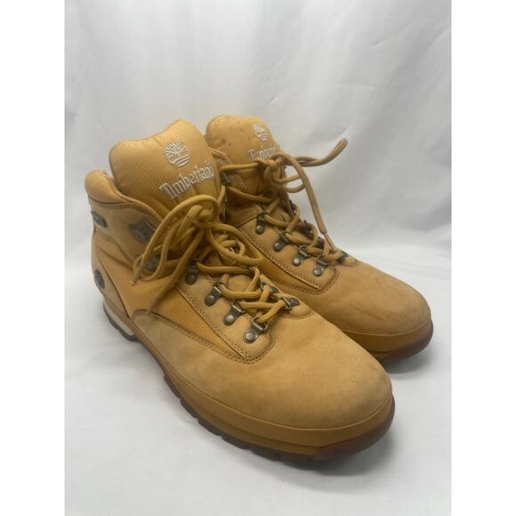 Timberland Men's Euro Hiker Boots Wheat 91566 Sz 15 - Picture 3 of 10